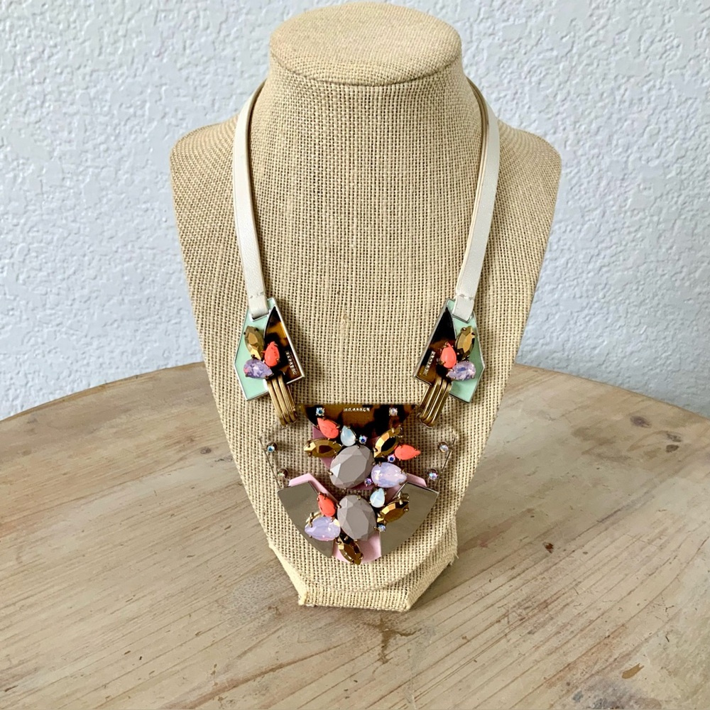 J. Crew Modern Bib Statement Necklace - image 1